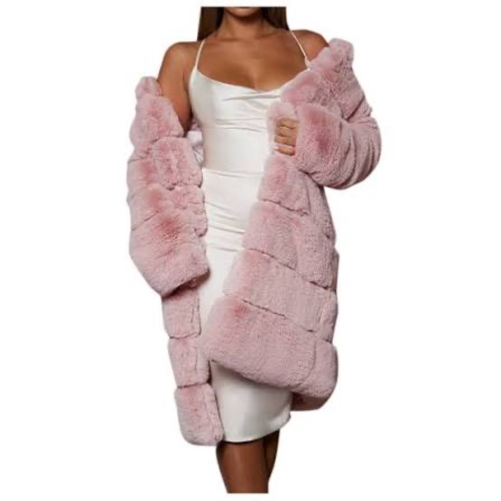 Mob-wives old money chic  Blush Pale Pink Genuine Mink